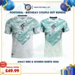 Portugal away men and women shirts 2026