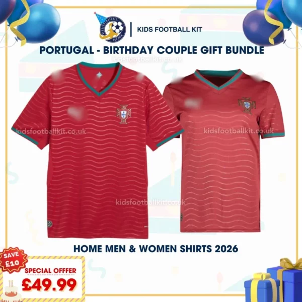 Portugal home men and women shirts 2026