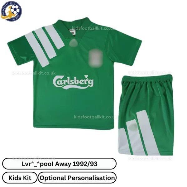 Retro l-p away 92_93 kids kit-front view