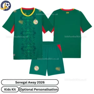 Senegal Away Kids Kit 2026-over view