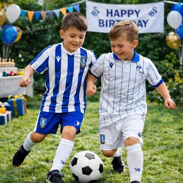 Sheffield Wednesday home and third kids kit 25_26-image