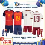Spain home and away kids kits 2026- LAMINE YAMAL 19