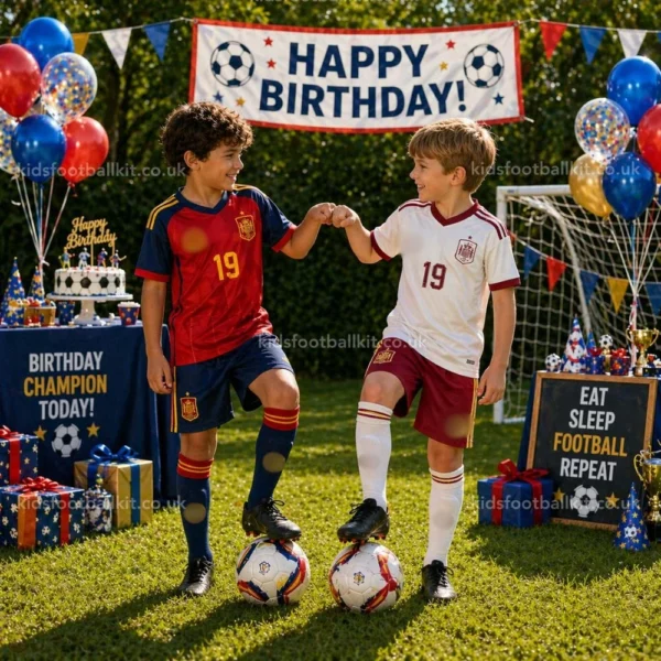 Spain home and away kids kits 2026- LAMINE YAMAL 19-image