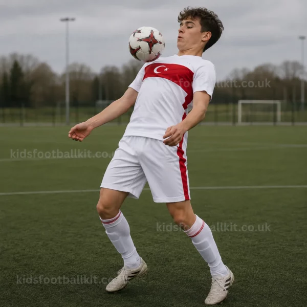 Turkey World Cup 2026 Away Kids Football Kit (No socks)