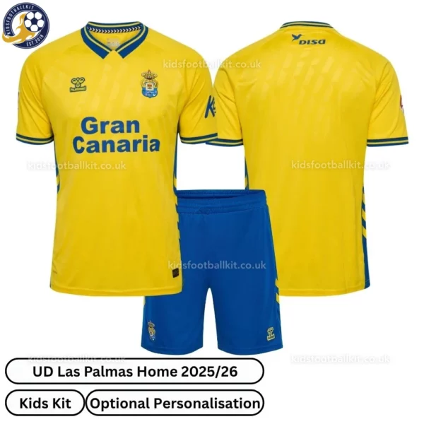 UD Las Palmas Home Kids Kit 2025_26-over view