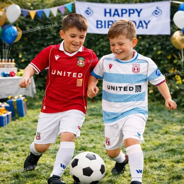 Wrexham home and third kids kit 25_26-image