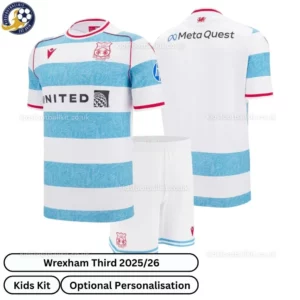 Wrexham third kids kit 25_26-over view