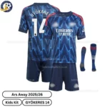 ar-snl-Away-Kids-Football-Kit-2025_26-GYOKERES-14-over-view-with-socks-r