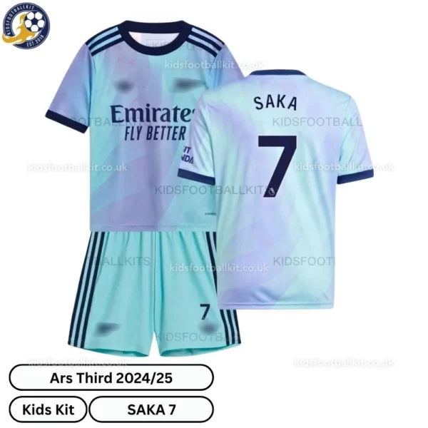 ar-snl-Third-Kids-Football-Kit-2024_25-SAKA-7-No-Socks-over-view-r
