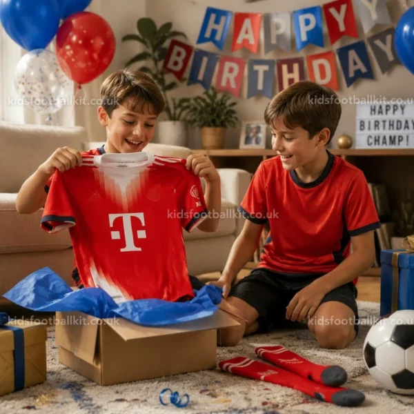 england-world-cup-2026-and-b-m-birthday-gift-pack-away-and-home-kids-football-kit-image