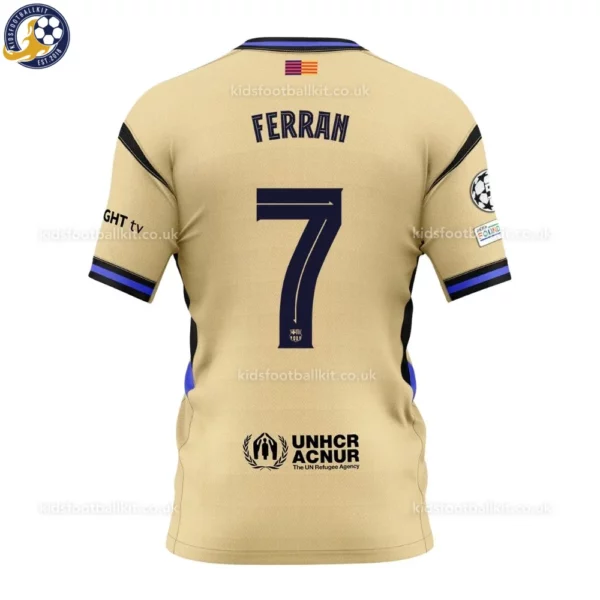 Barcelona Away Men Shirt 25_26-back view-FERRAN 7