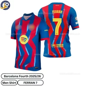 Barcelona Fourth Men Shirt 25_26-over view-FERRAN 7