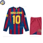 Barcelona Reissue Kids Kit 2005_06-back view-RONALDINHO 10