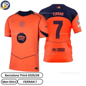 Barcelona Third Men Shirt 25_26-over view-FERRAN 7