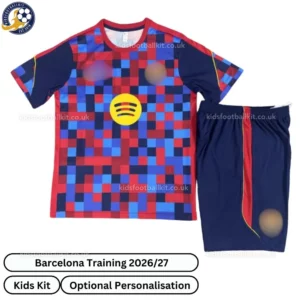 Barcelona Training Kids Kit 26_27-front view-red blue