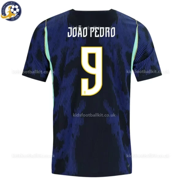 Brazil Away Kids Kit 2026-João Pedro 9-back view