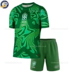 Brazil Goalkeeper Kids Kit 2026-front view-green