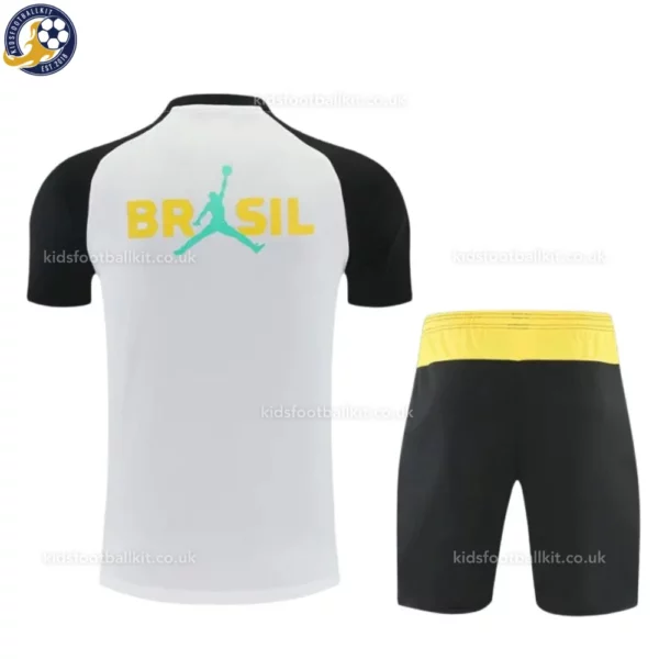 Brazil Training Kids Kit 2026-back view-White