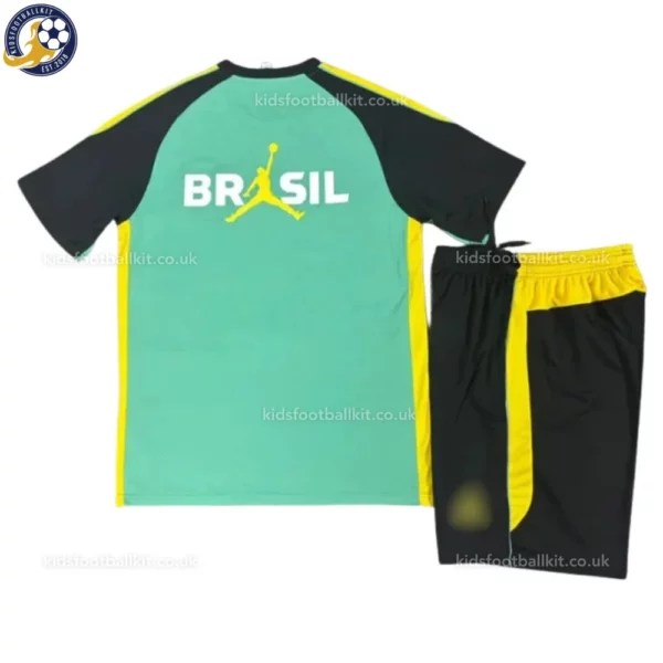 Brazil Training Kids Kit 2026-back view-green