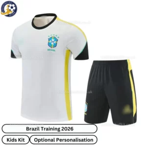 Brazil Training Kids Kit 2026-front view-White