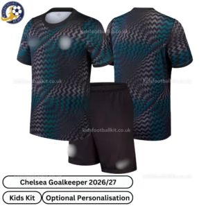 Chelsea Goalkeeper Kids Kit 26_27 - over view - Black