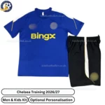 Chelsea Training Men and Kids Kit 26_27-front view-blue