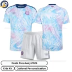 Costa Rica Away Kids Kit 2026-over view