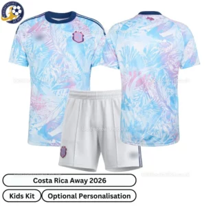 Costa Rica Away Kids Kit 2026-over view
