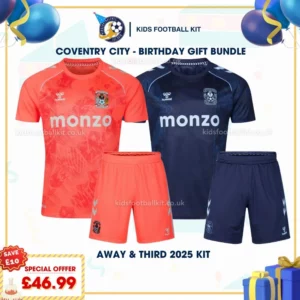 Coventry Away and Third Kids Football kit 25_26