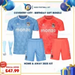 Coventry Home and Away Kids Football kit 25_26