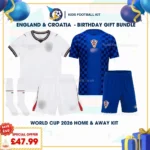 England & Croatia home and away kids kits 2026