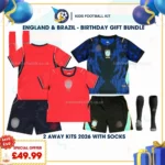 England and Brazil Away kids kits 2026