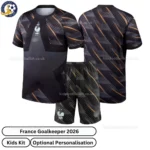France Goalkeeper Kids Kit 2026-over view-black