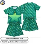 France Goalkeeper Kids Kit 2026-over view-green