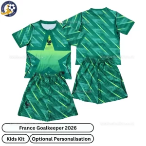 France Goalkeeper Kids Kit 2026-over view-green