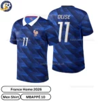 France Home Men Shirt 2026-over view -OLISE 11