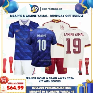 France Home & Spain Away 2026 - MBAPPE 10 & LAMINE YAMAL 19