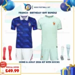 France Home and away kids kits 2026