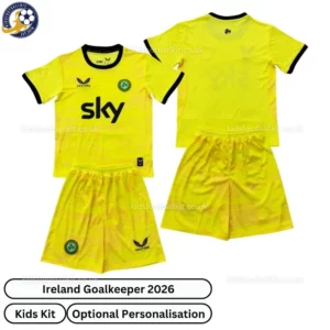 Ireland Goalkeeper Kids Kit 2026-over view