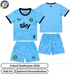 Ireland Goalkeeper Kids Kit 2026-over view-blue