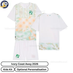 Ivory Coast Away Kids Kit 2026-over view