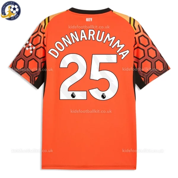 Manchester City Goalkeeper Kids Kit 26_27-back view-DONNARUMMA 25
