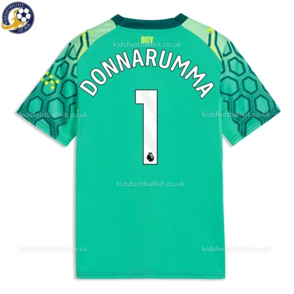 Manchester City Goalkeeper Kids Kit 26_27-back view-green-DONNARUMMA 1
