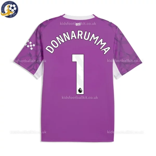 Manchester City Goalkeeper Kids Kit 26_27-back view-purple-DONNARUMMA 1