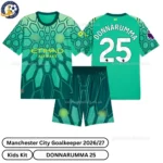 Manchester City Goalkeeper Kids Kit 26_27-over view-green-DONNARUMMA 25