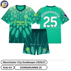 Manchester City Goalkeeper Kids Kit 26_27-over view-green-DONNARUMMA 25