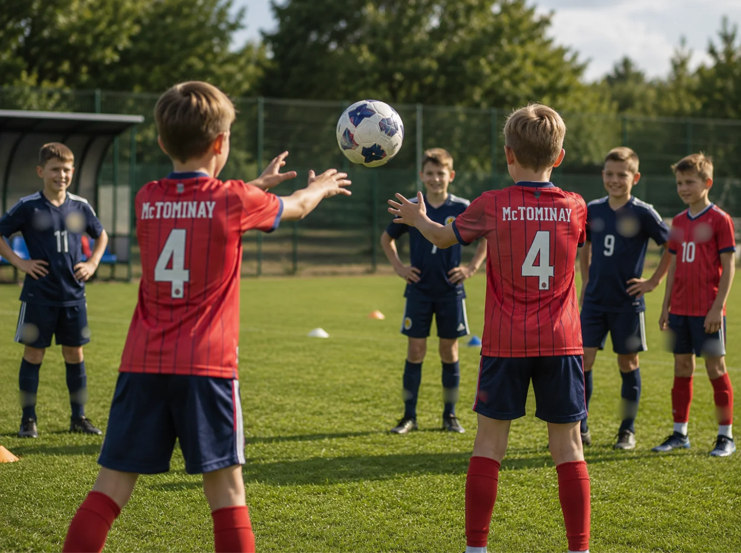 scotland world cup 2026 kids football kits 4 McTominay 4 Home Kids Kit
