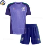 Mexico Away Goalkeeper Kids Kit 2026-front view