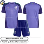 Mexico Away Goalkeeper Kids Kit 2026-over view