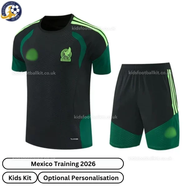Mexico Training Kids Kit 2026-front view-black
